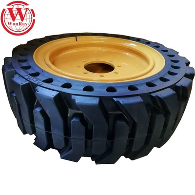 Mine 12-16.5 Backhoe Wheels Solid Skid Steer Tires 12x16.5 And Rim 8.00-20